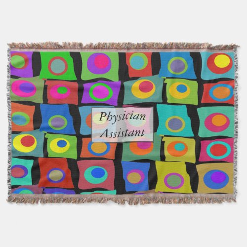 Physician Assistant Blanket Artsy Abstract