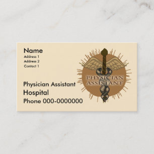 Physician Assistant Business Cards