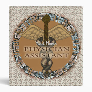 Physician Assistant Caduceus 3 Ring Binder
