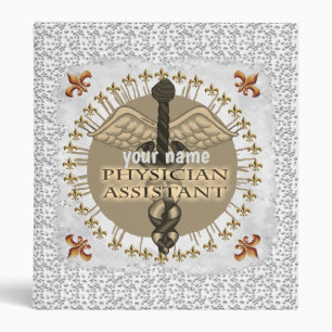 Physician Assistant Caduceus 3 Ring Binder