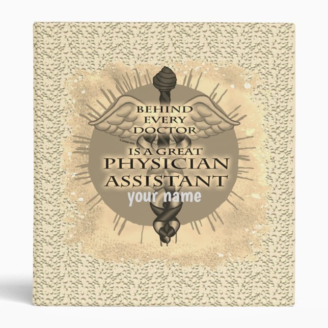 Physician Assistant Caduceus Binder (Front)