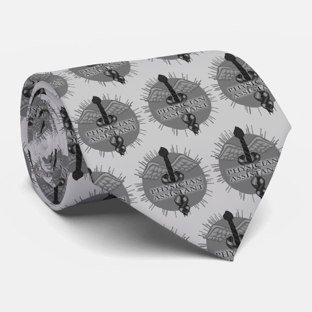Physician Assistant Caduceus Neck Tie (Rolled)