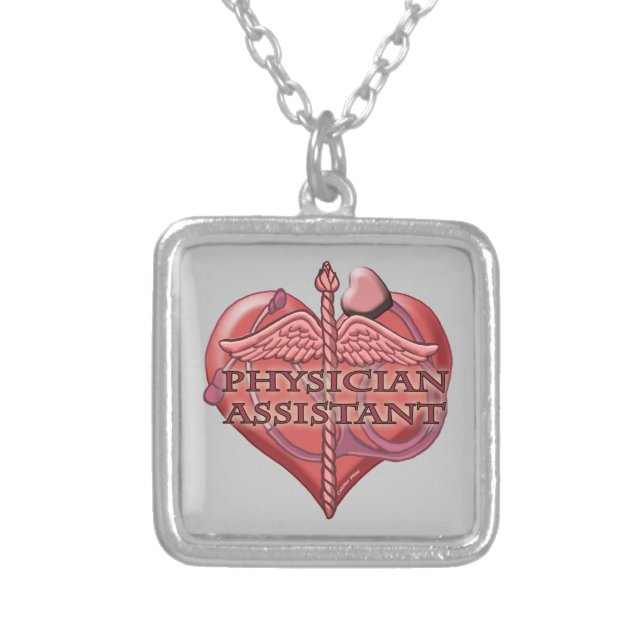 Physician Assistant Caduceus Necklace (Front)