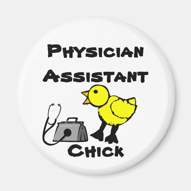 Physician Assistant Chick Fridge Magnet (Front)