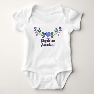 Physician Assistant Cross Stitch Baby Bodysuit