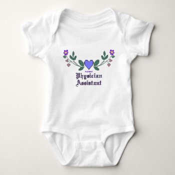 Physician Assistant Cross Stitch Baby Bodysuit by doctor_stuff at Zazzle