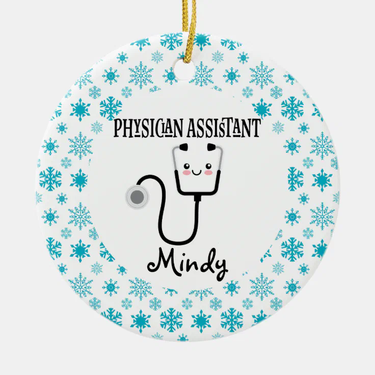 Physician Assistant Custom Gift Ceramic Ornament 