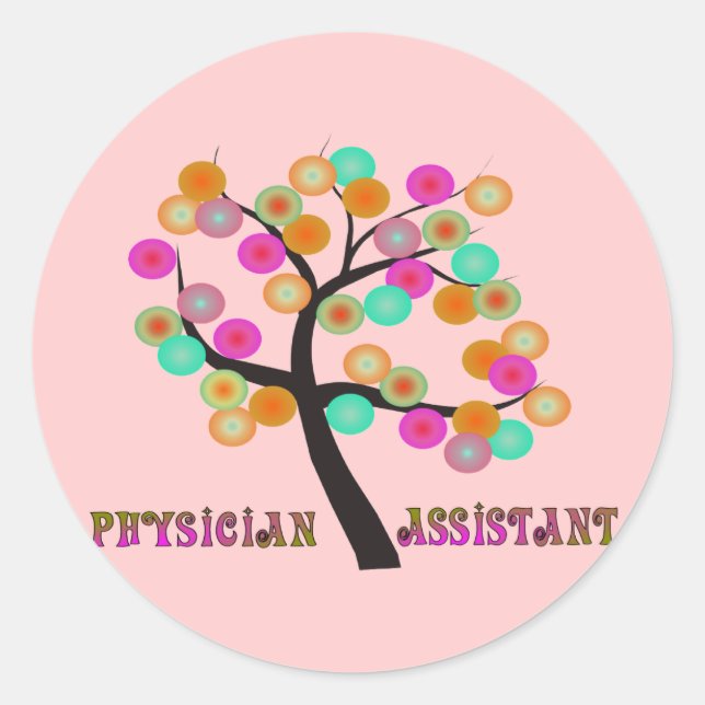 Physician Assistant Gifts Classic Round Sticker (Front)