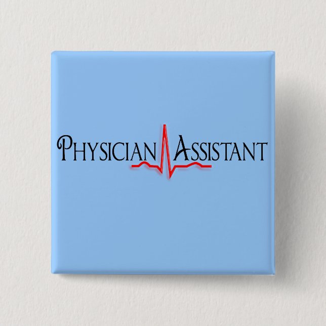 Physician Assistant Gifts, QRS Design Pinback Button (Front)