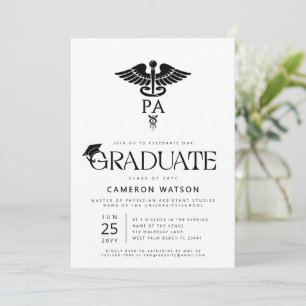 Physician Assistant Graduate PA School Graduation Invitation