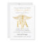 Physician Assistant Graduation Announcement Gold