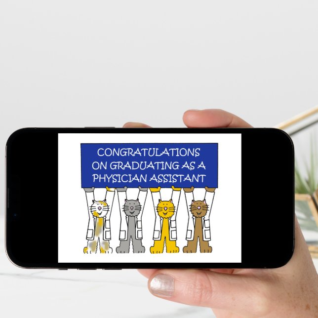 Physician Assistant Graduation Congratulations Card (Front Digital)