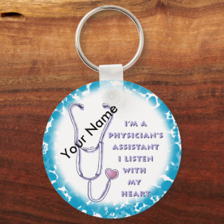Physician Assistant Heart Keychain