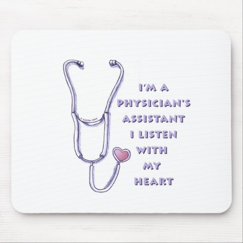 Physician Assistant Heart  Mouse Pad