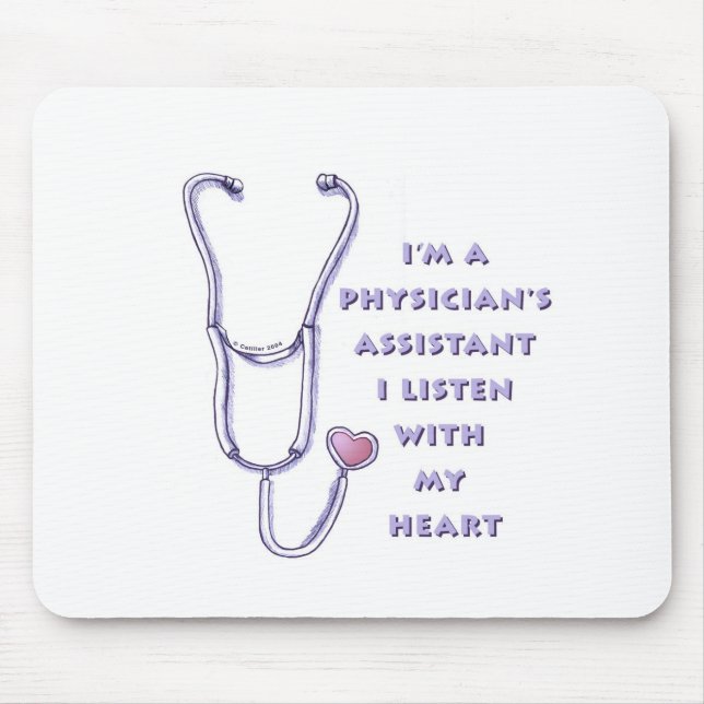 Physician Assistant Heart Mouse Pad (Front)
