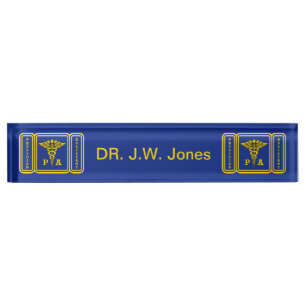 Physician Assistant Name Plate