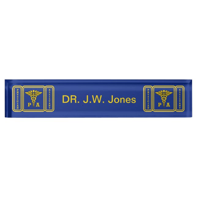 Physician Assistant Name Plate (Front)