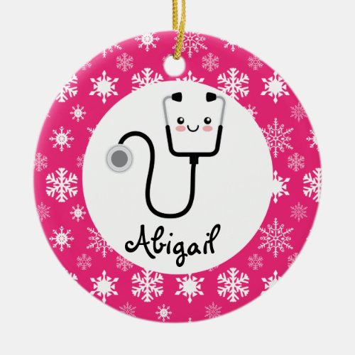 Physician Assistant Nurse Doctor Ceramic Ornament