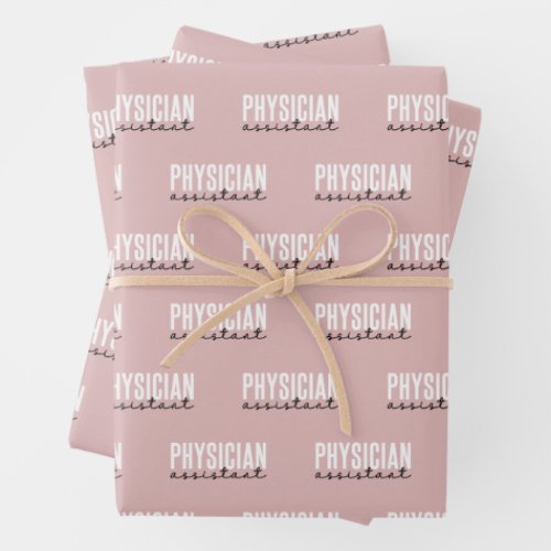 Physician Assistant PA Graduation Wrapping Paper Sheets