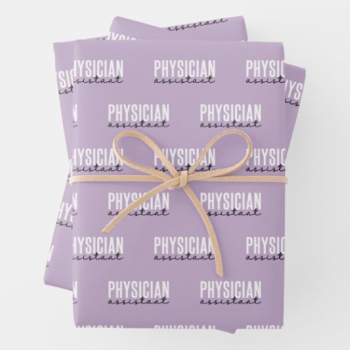 Physician Assistant PA Graduation Wrapping Paper Sheets