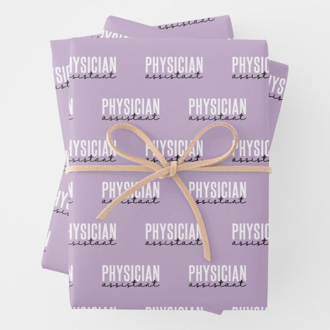 Physician Assistant PA Graduation Wrapping Paper Sheets (In situ)