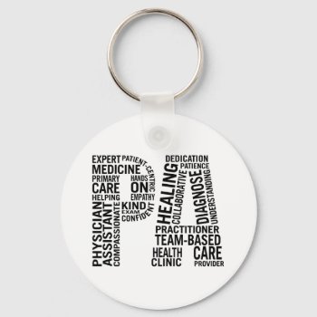 Physician Assistant Pa Keychain by ModernDesignLife at Zazzle