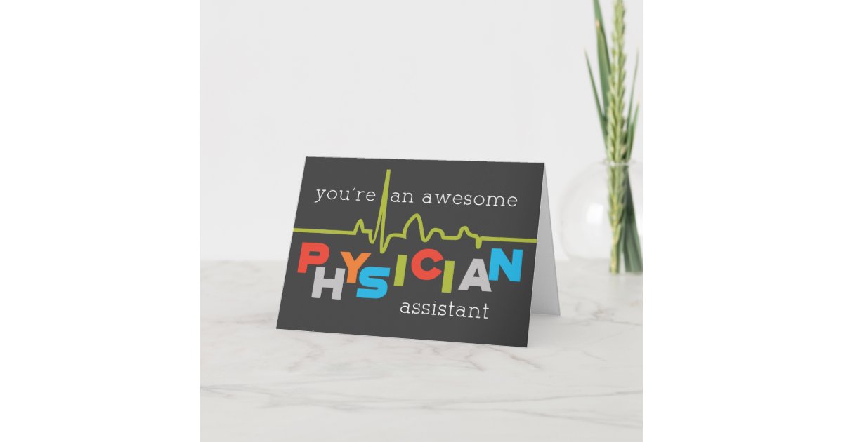 Physician Assistant Pa Week Awesome Card | Zazzle