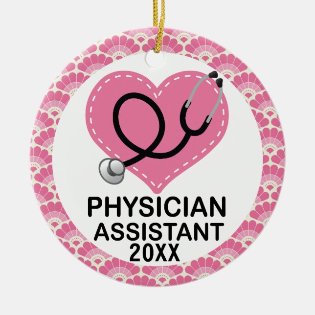 Physician Assistant Personalized Gift Ornament (Front)