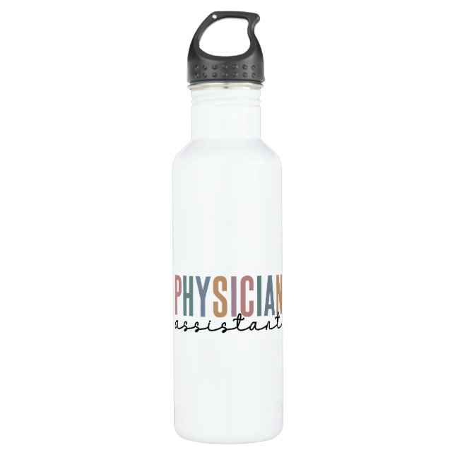 Physician Assistant Physician Associate PA School Stainless Steel Water Bottle (Front)