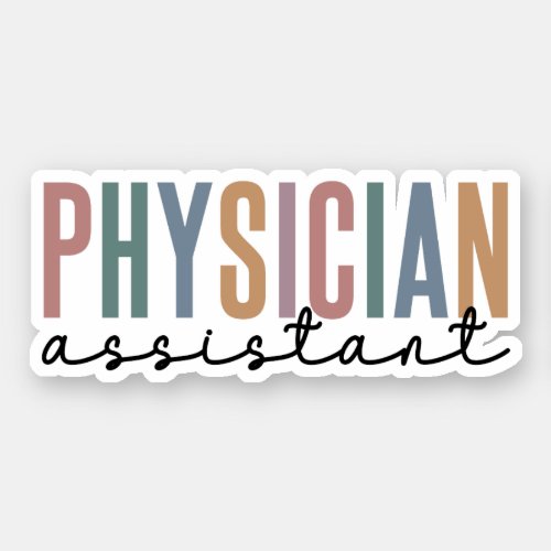 Physician Assistant Physician Associate PA School Sticker