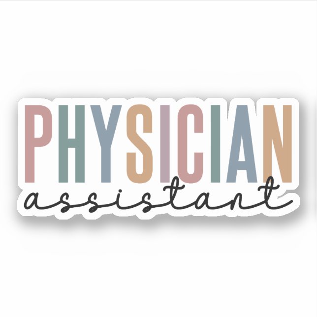 Physician Assistant Physician Associate PA School Sticker (Front)