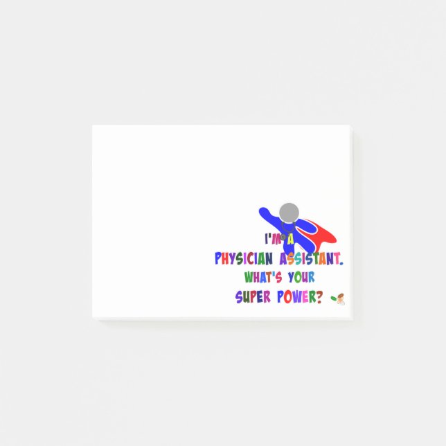 Physician Assistant Superhero custom design Post-it Notes (Front)