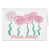 Physician Assistant Whimsical Flowers Design (Front Horizontal)