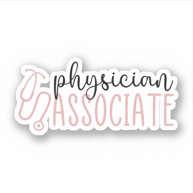 Physician Associate Physician Assistant PA School Sticker (Front)