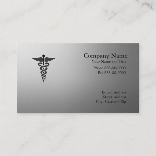 Customizable Physician Business Card