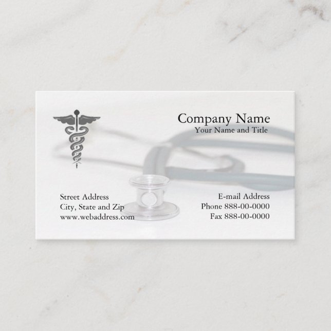 Physician Business Card (Front)