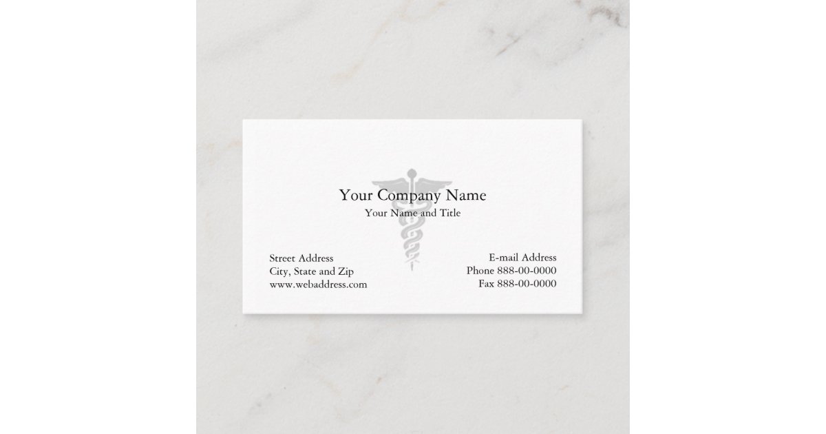Physician Business Card Zazzle