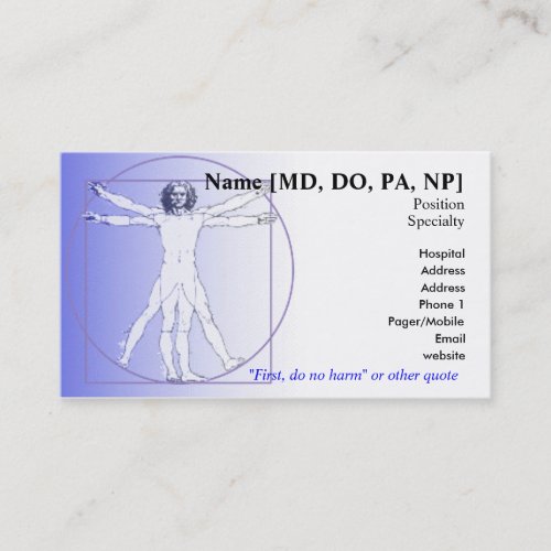 Physician Business Card