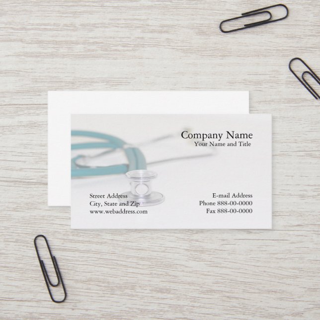Physician Business Card (Front/Back In Situ)