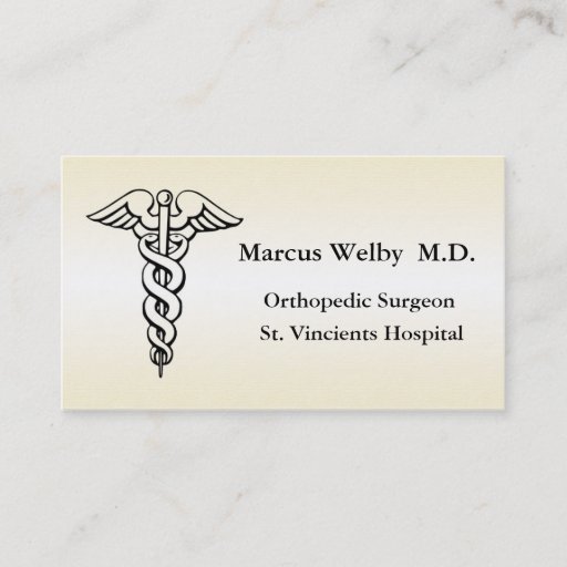 Customizable Physician Business Card Template