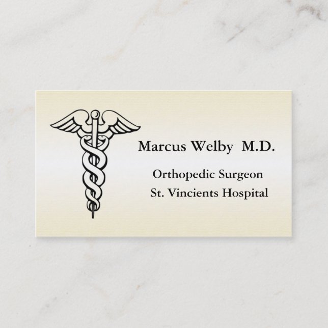 Physician Business Card (Front)
