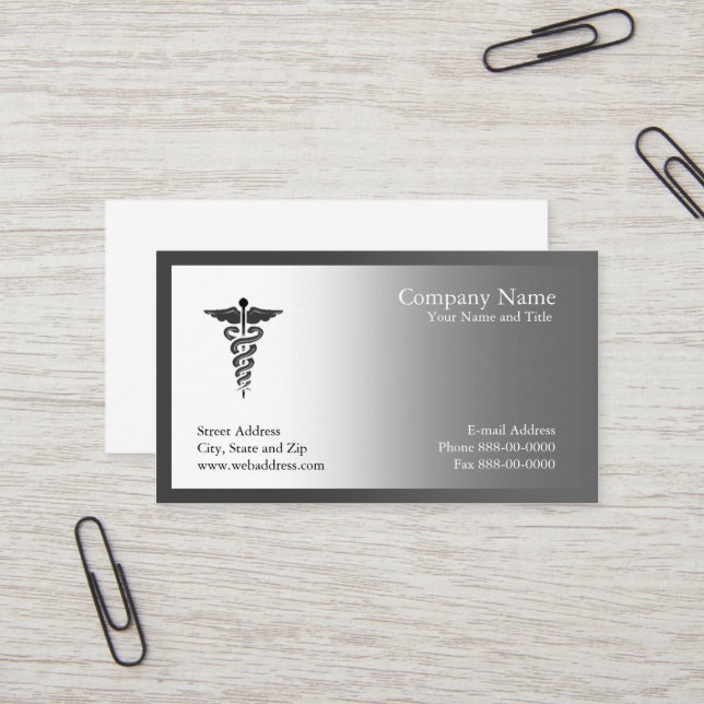 Physician Business Card (Front/Back In Situ)