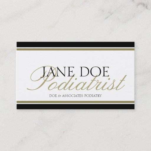 Customizable Physician Doctor MD Gold - Available Letterhead - Business Card Templates