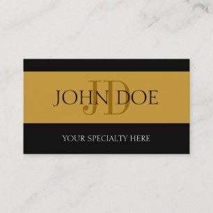 Physician Doctor MD Gold/Gold Business Card