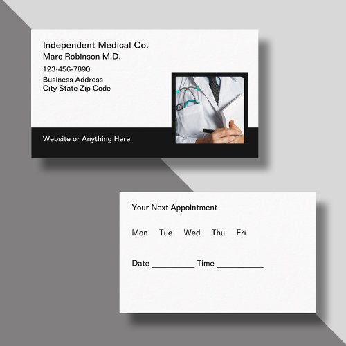 Physician Doctor Office Appointment Cards