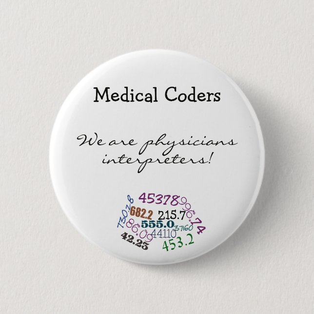 Physician Interpreters Pinback Button (Front)
