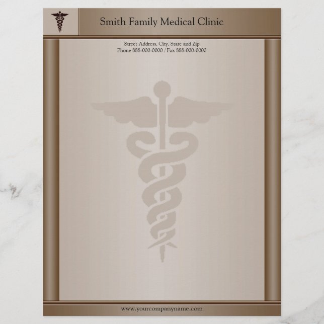 Physician Medical Doctor Letterhead (Front)