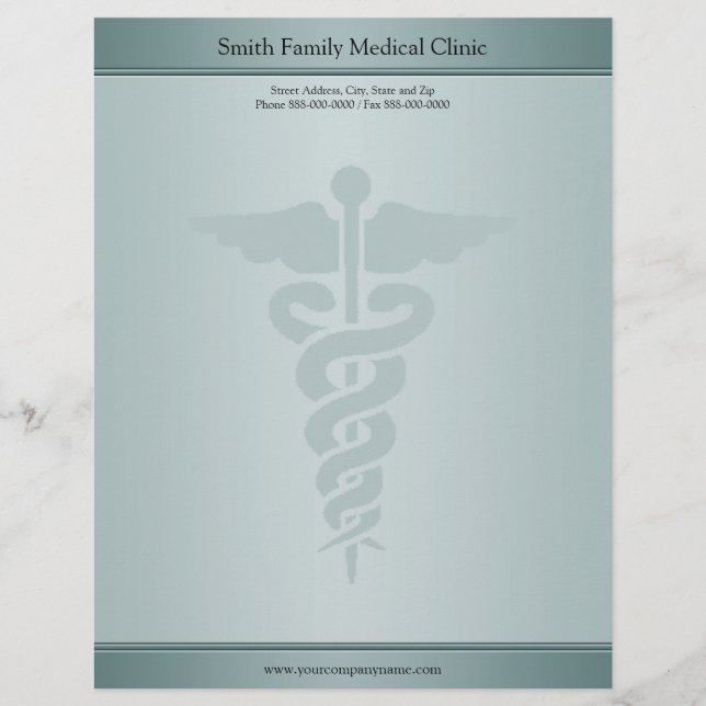 Physician Medical Doctor Letterhead (Front)