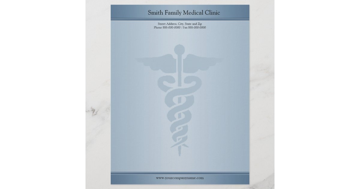 Physician Medical Doctor Letterhead | Zazzle