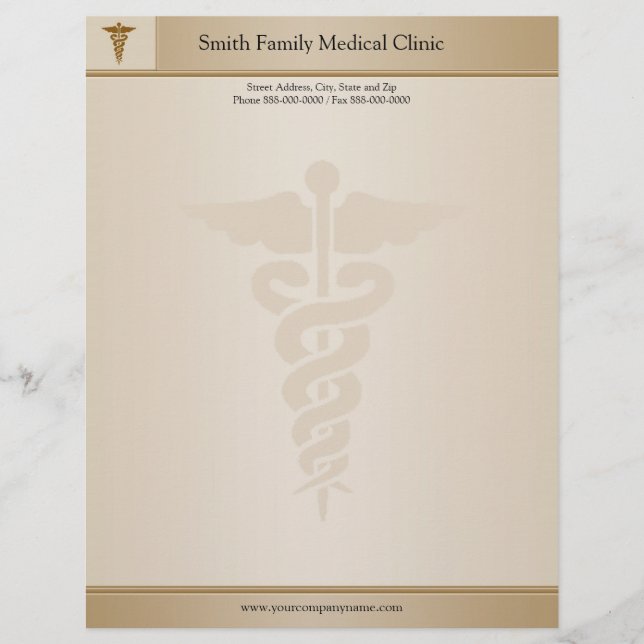 Physician Medical Doctor Letterhead (Front)